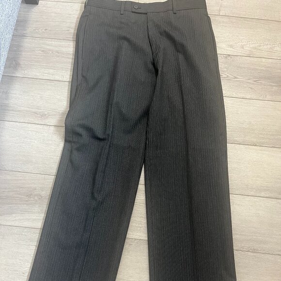 Sean John Suit Mens 36S 36 Short Black Pin Stripe 2pc Jacket Pants Suit - Picture 10 of 16